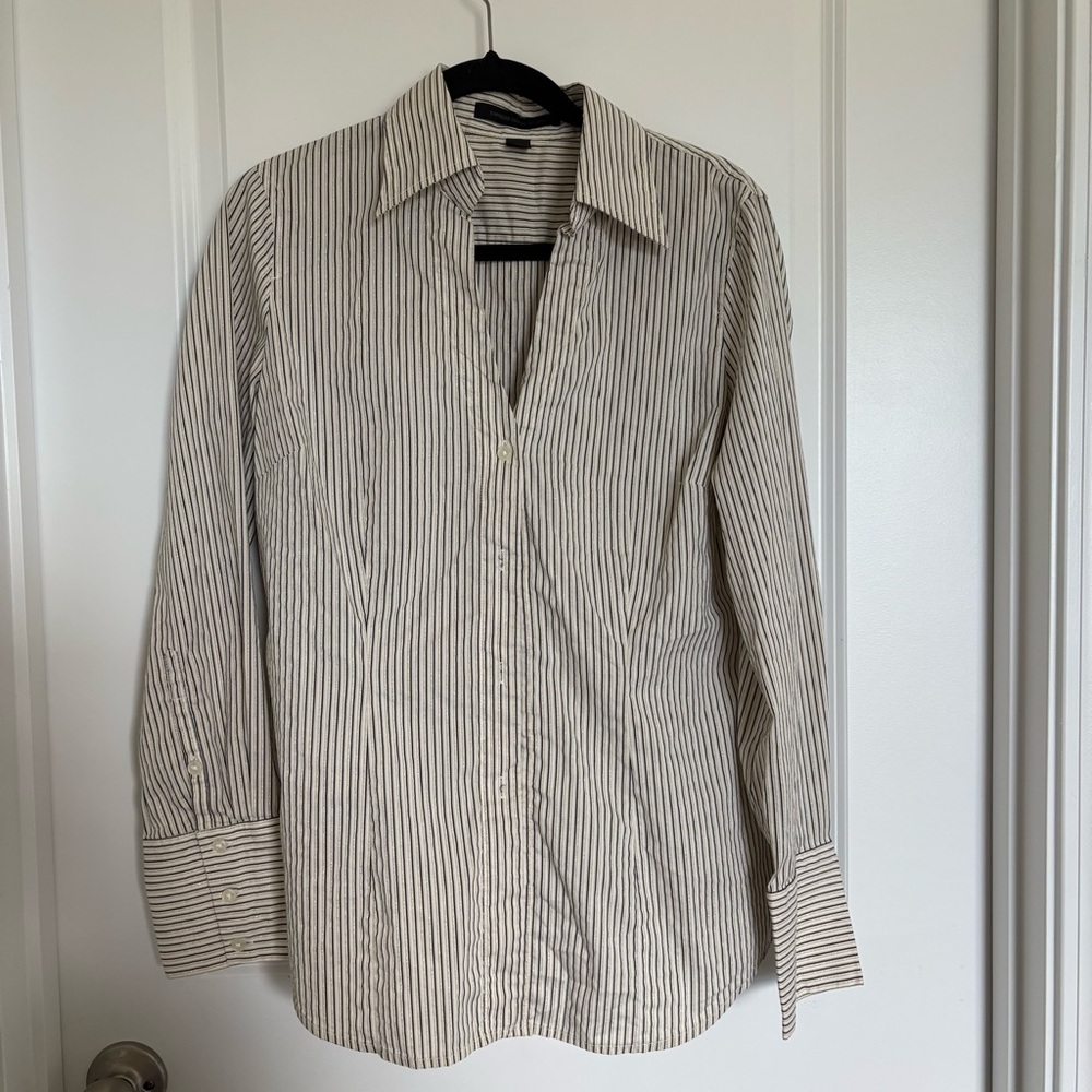 Striped Women’s Button Down Shirt